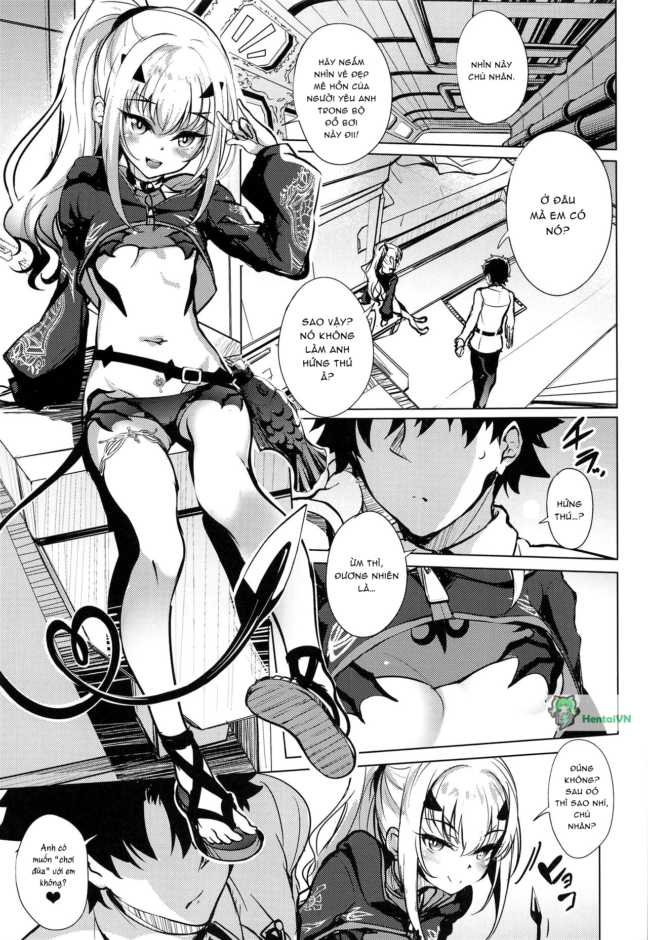 Đọc truyện hentai Mizugi no Icha Koi Dragon Melusine - Oneshot