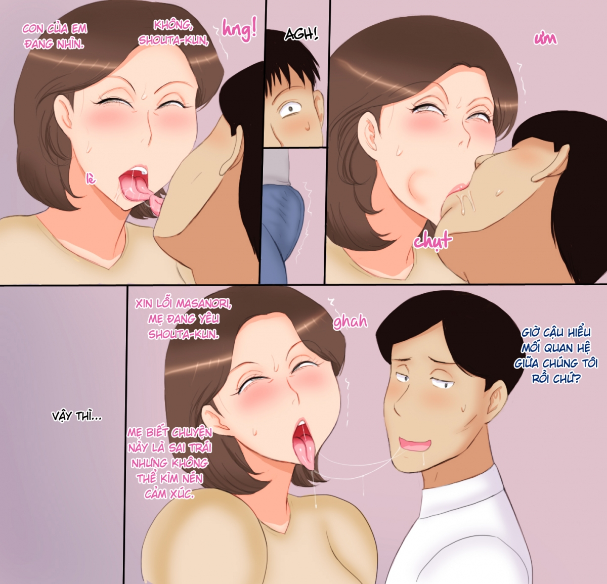Đọc truyện hentai Haha wa Kouhai no Onna - Oneshot