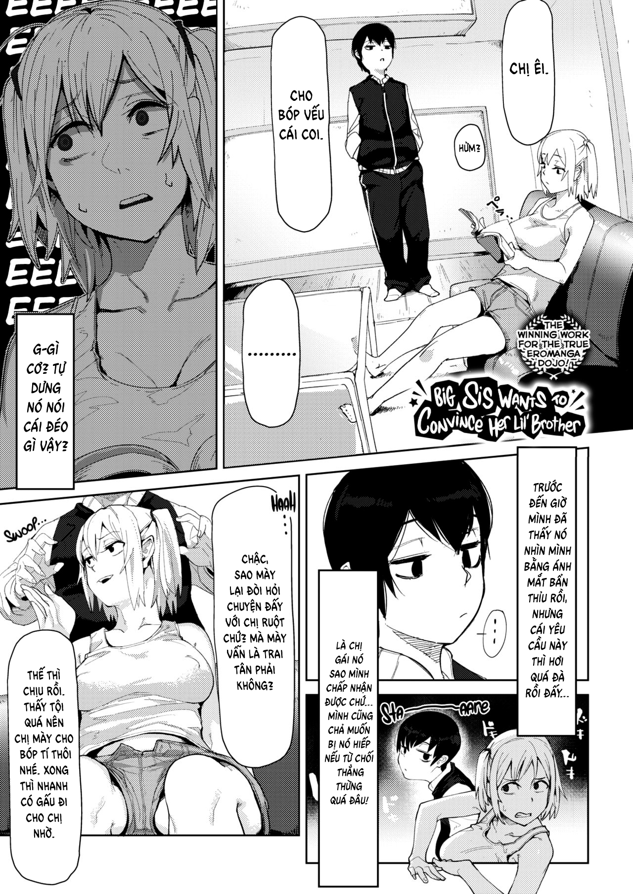 Đọc truyện hentai Big Sis Wants to Convince Her Lil' Brother - Oneshot