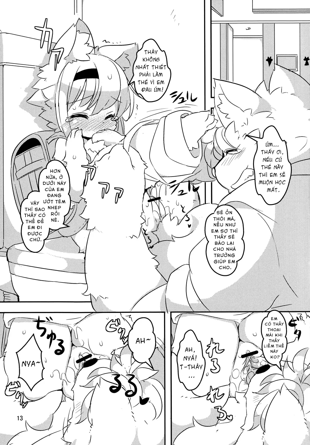 Đọc truyện hentai Một cuốn sách trong đó một con thú mang cặp sách yêu cầu Senei dạy cậu bài tập về nhà. - Phần 1