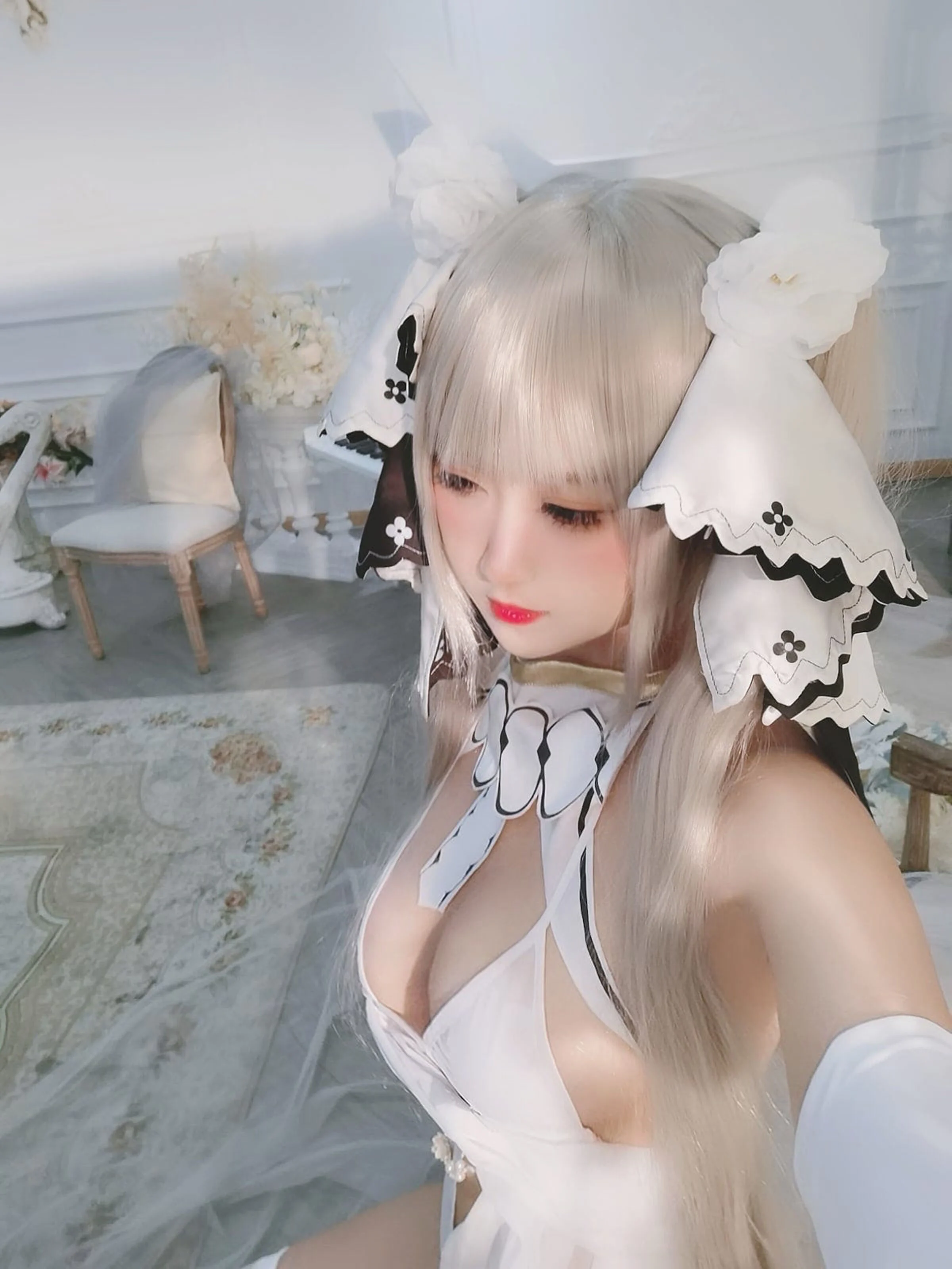 Đọc truyện hentai Tuyển tập Albums siêu phẩm Cosplay - Chap 532 - Three Degrees_69 Terrible White Veil