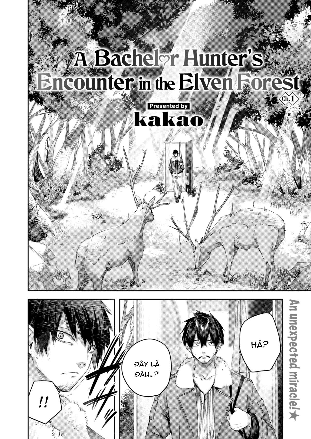 Đọc truyện hentai Anh chàng thợ săn và cô yêu tinh may mắn - Chap 1