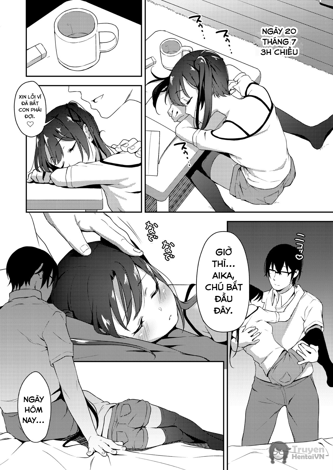 Đọc truyện hentai Aiko và tình yêu của người chú - chap 2