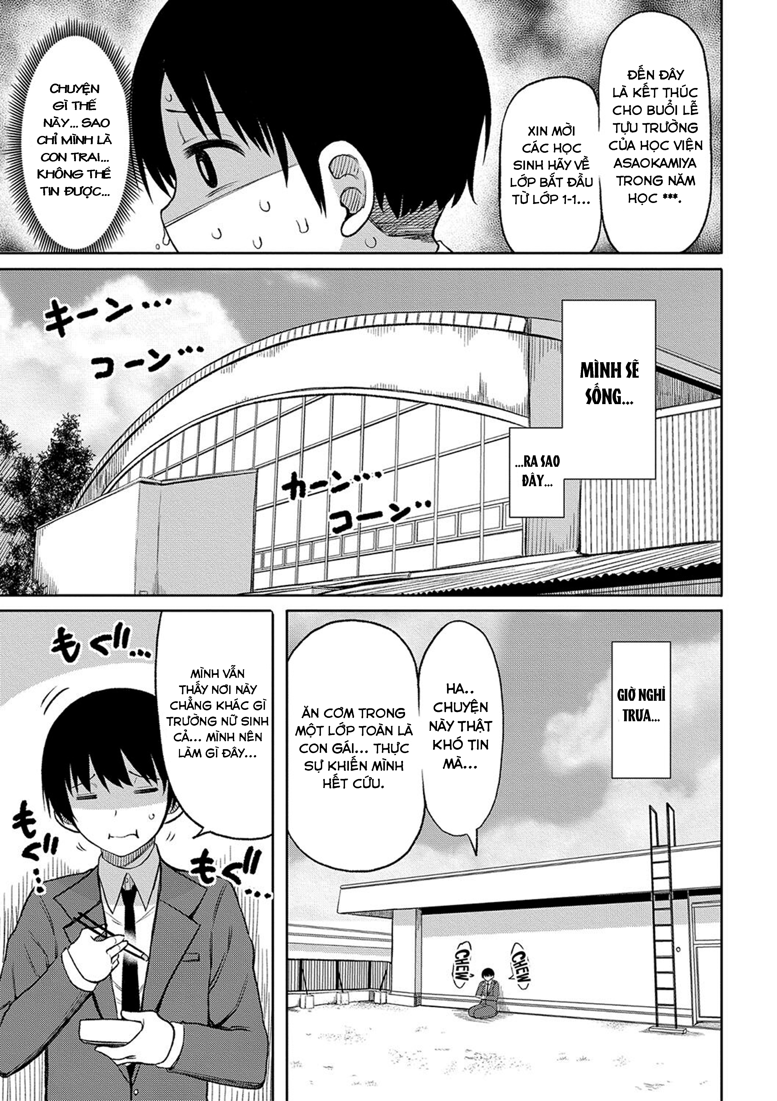 Đọc truyện hentai Kotoshi kara Kyougaku no Gakkou ni Nyuugaku shitara Otoko ga Boku dake datta - Chap 1