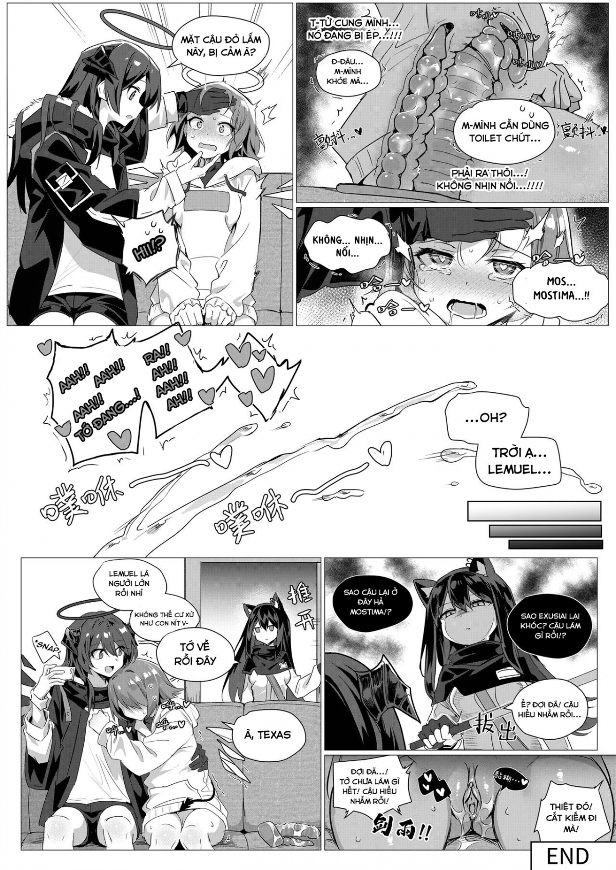 Đọc truyện hentai 2 Texas x Exusiai - Oneshot