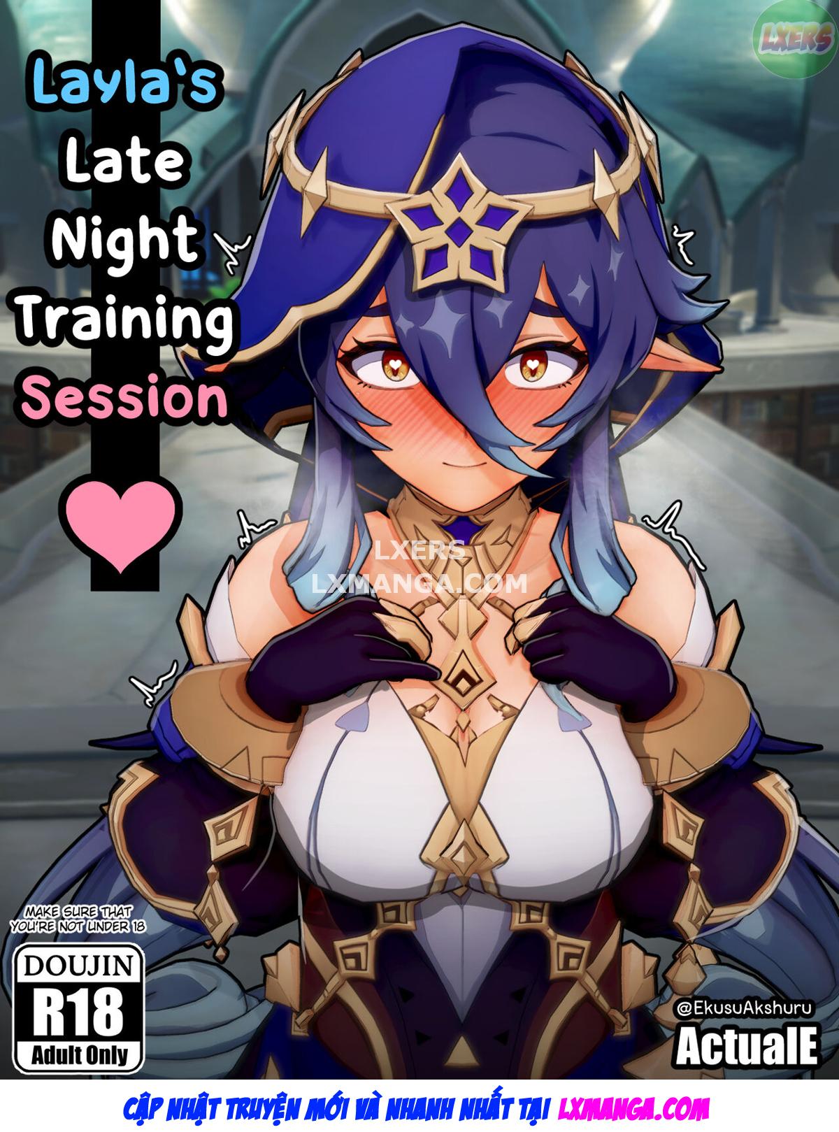 Đọc truyện hentai Buổi tập luyện đêm muộn của Laylas - Oneshot