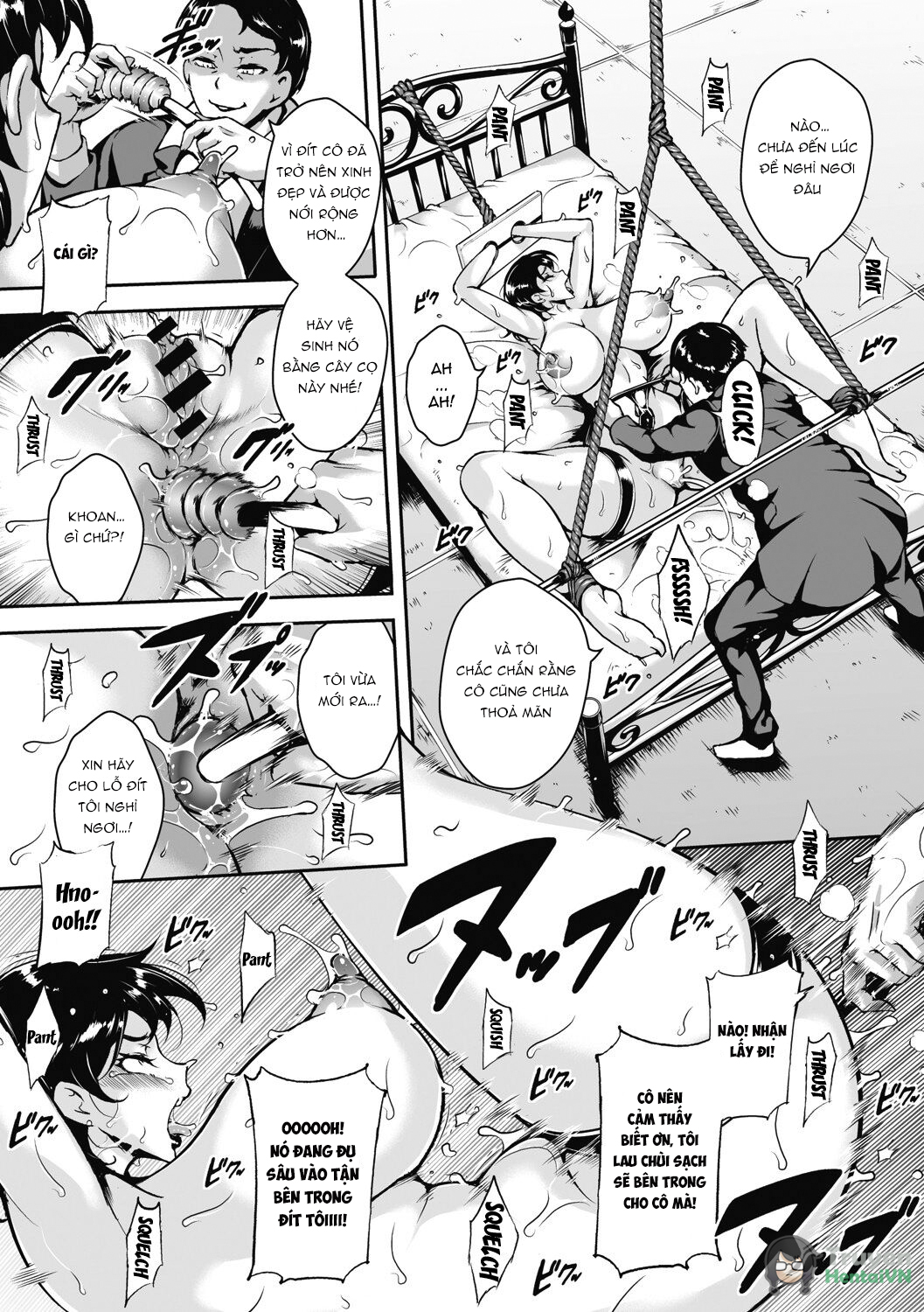 Đọc truyện hentai Akaneiro ni Modaeru Hitozuma - Wife Writhing in Madder - Oneshot