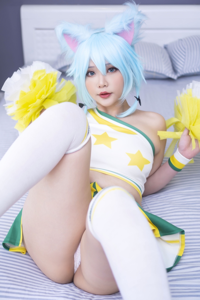 Đọc truyện hentai Tuyển tập Albums siêu phẩm Cosplay - Chap 702 - Hana Bunny – Sinon Cheerleader