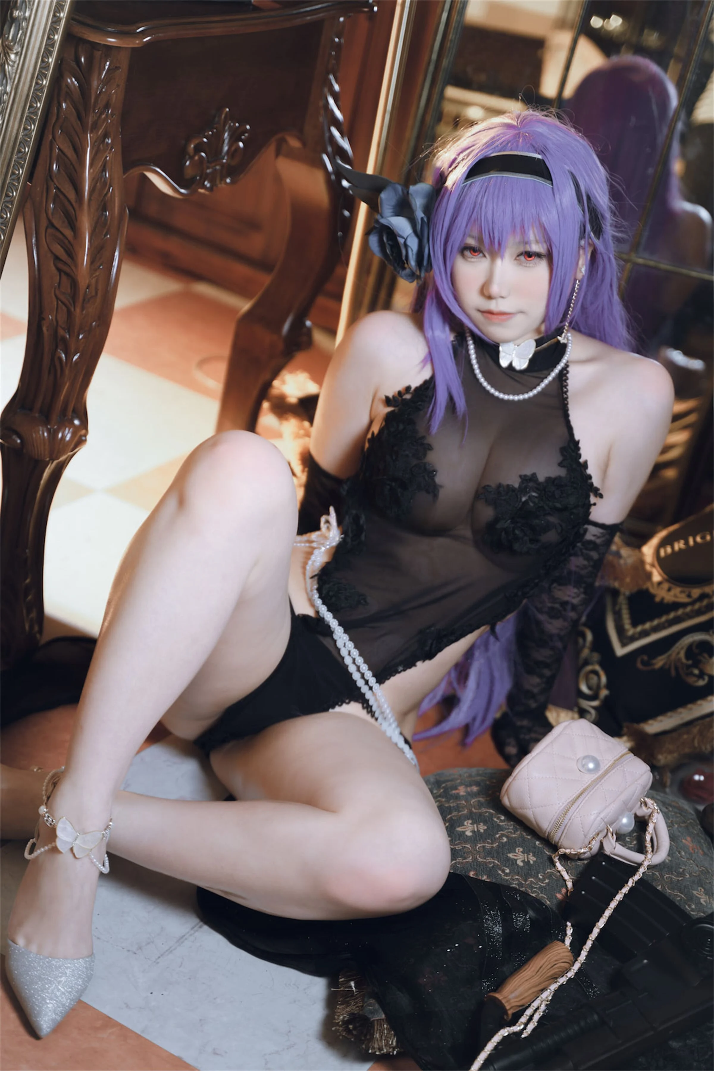 Đọc truyện hentai Tuyển tập Albums siêu phẩm Cosplay - Chap 568 - One North – Dark Rose Swaying