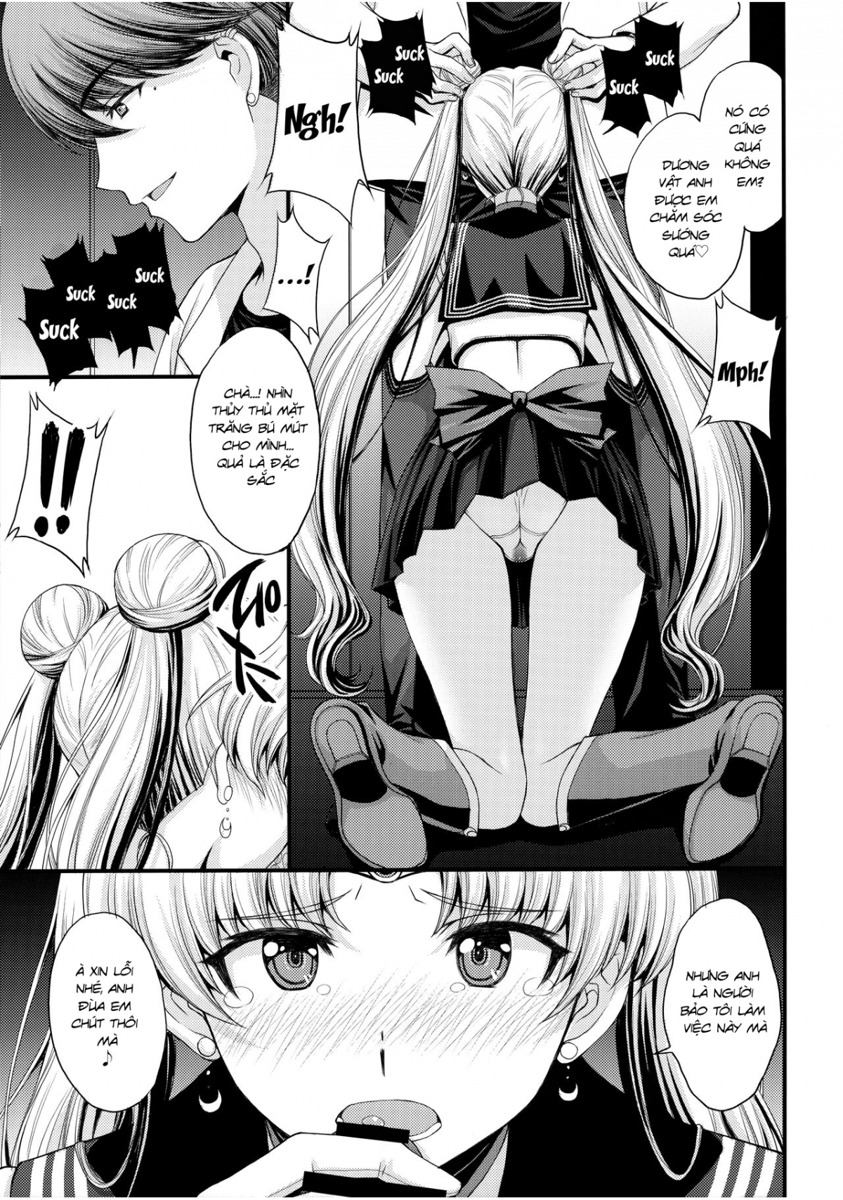 Đọc truyện hentai Usagi no Junjou! Chin Make Bishoujo Senshi! - Đạo tàn bụ âyy (●♡∀♡)