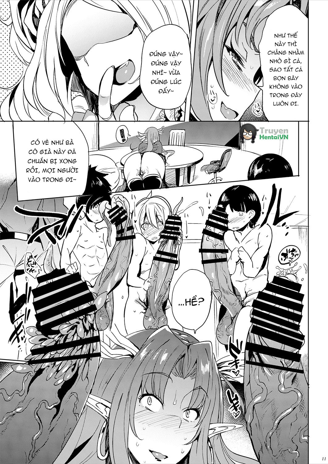 Đọc truyện hentai Sở thích ăn cặc của quái vật 3 đầu oneshot