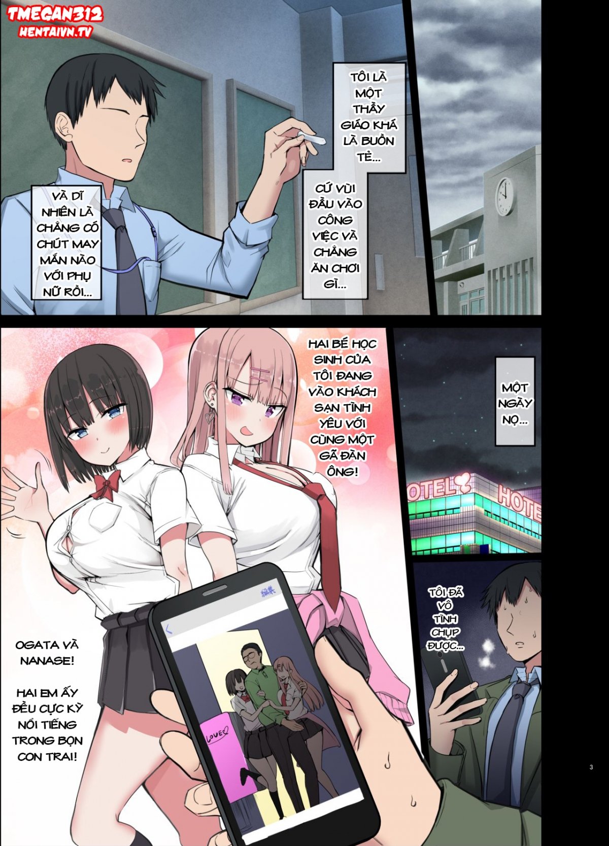 Đọc truyện hentai Bitch Gal! Sensei no BIG Chinchin Daaisuki - Day 1~ Giáo Dục Con Phò Non Ogata~