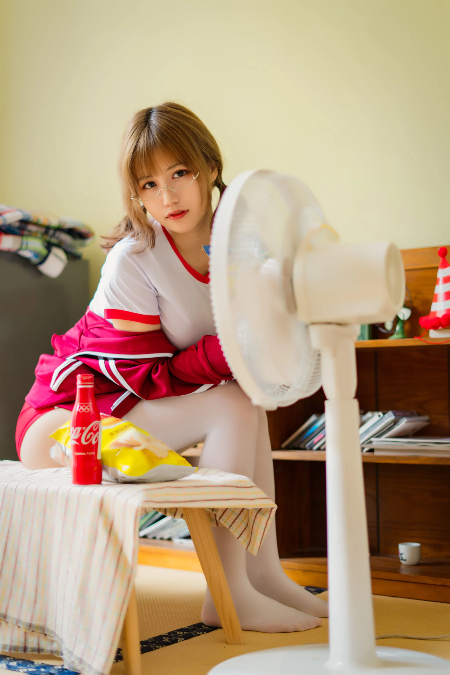 Đọc truyện hentai Tuyển tập Albums siêu phẩm Cosplay - Chap 734 - [Chiyoko Ogura] Red gymnastics suit