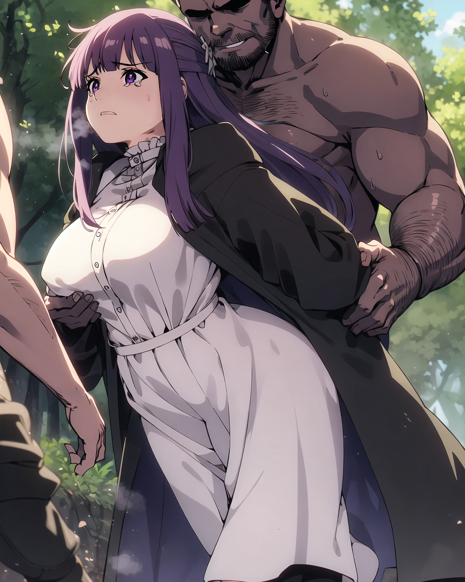 Đọc truyện hentai Tuyển tập Albums Art hentai - Chap 21 - Freelen và Fern bị tấn công bởi những người đàn ông trong rừng