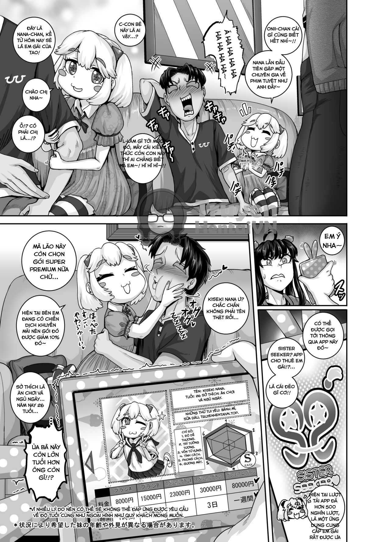 Đọc truyện hentai Dạy dỗ con em gái phiền phức này bằng cá chà bặc Chap 2