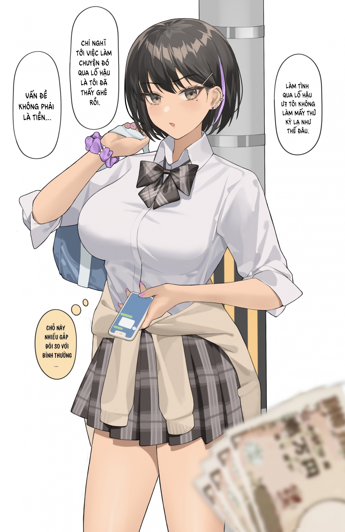 Đọc truyện hentai Sau khi bị tiền đập vô mặt, em gái đã chịu làm tình qua lỗ hậu lần đầu tiên. - Oneshot