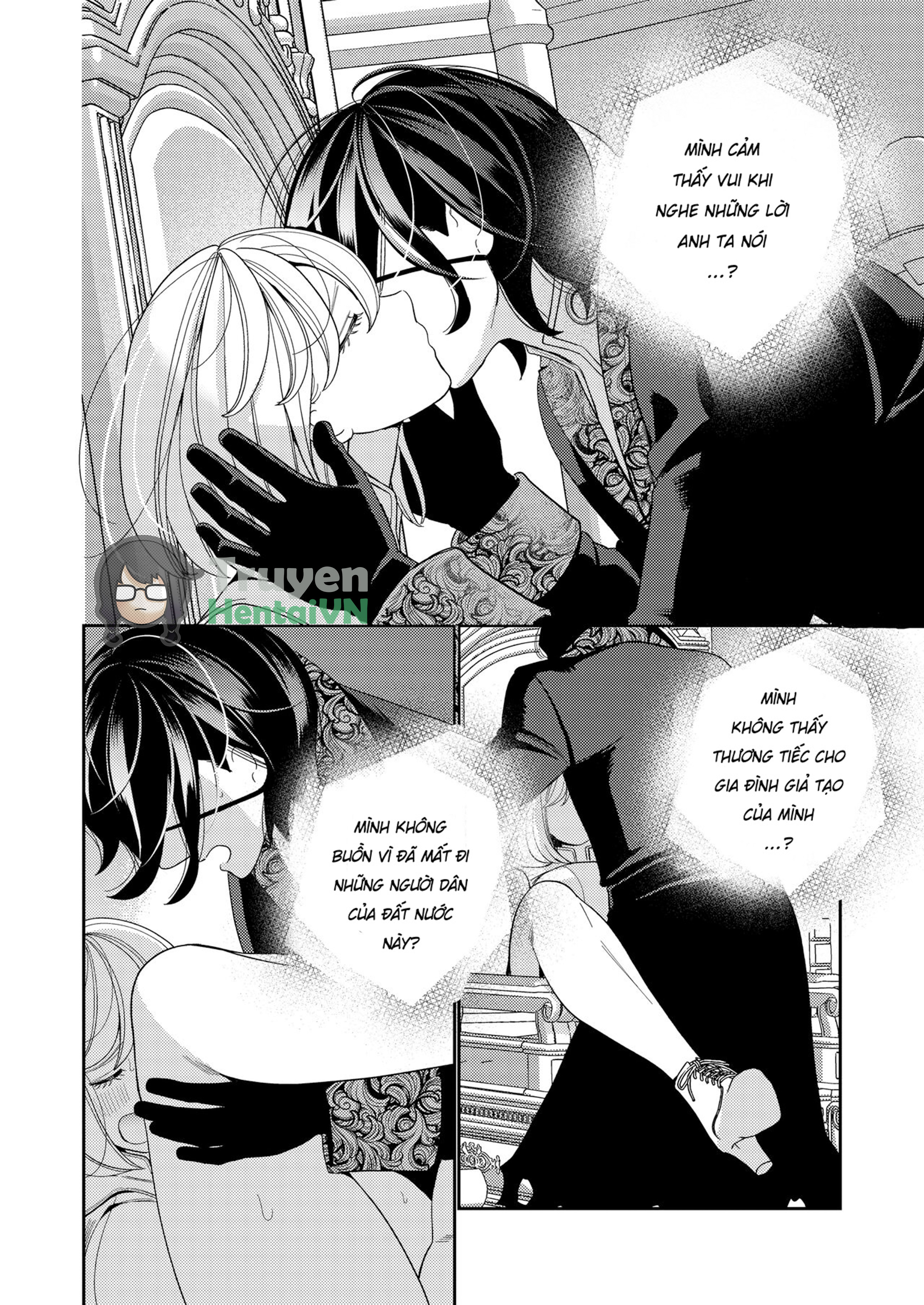 Đọc truyện hentai Seijo wa Tekikoku no Ou ni Otosareru - Oneshot