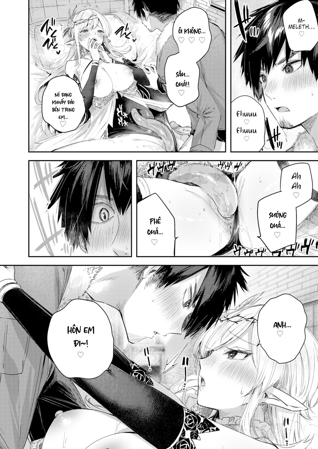 Đọc truyện hentai Anh chàng thợ săn và cô yêu tinh may mắn - Chap 4