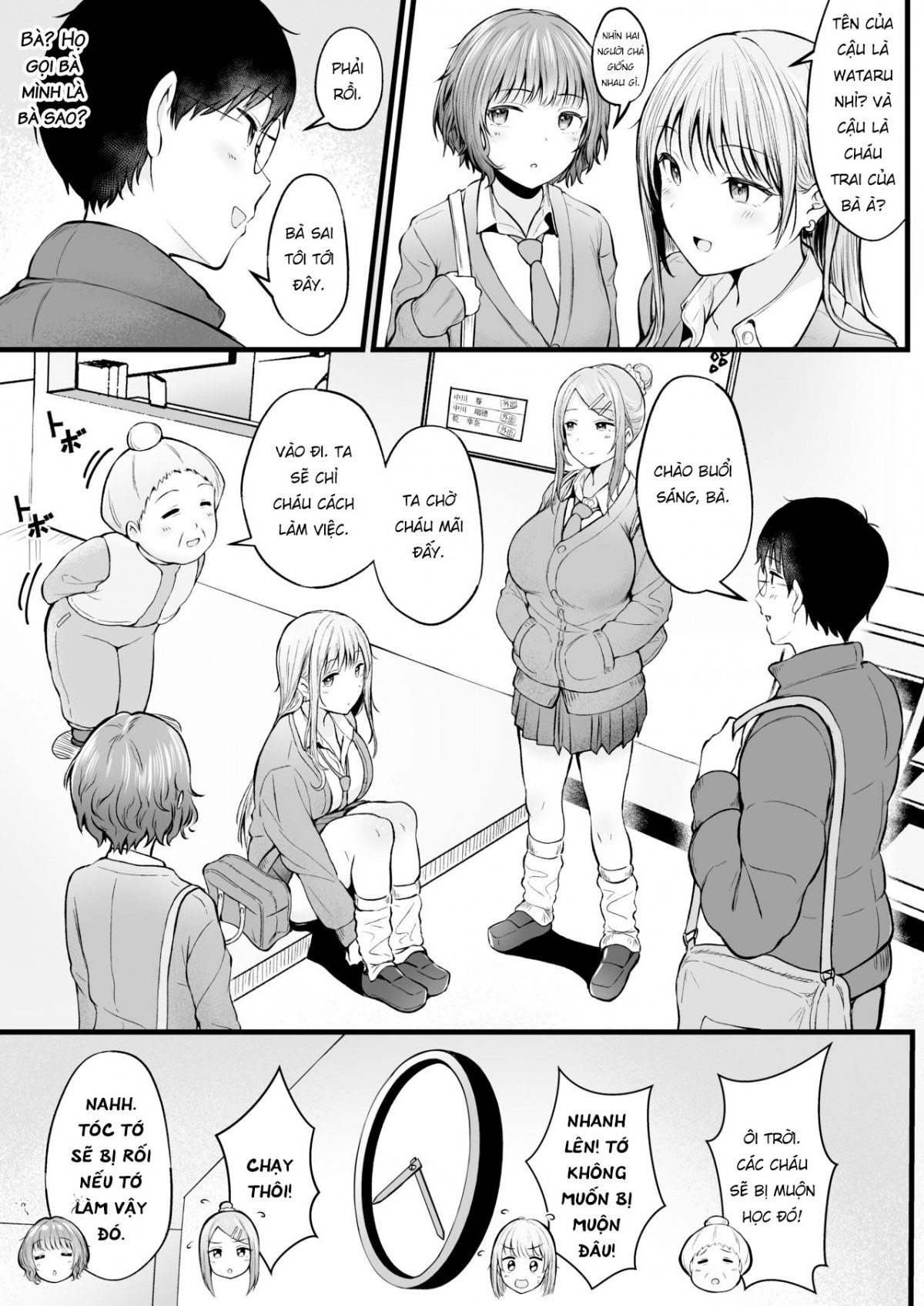 Đọc truyện hentai Joshiryou Kanrinin no Boku wa Gal Ryousei ni Furimawasarete masu - Haru 1