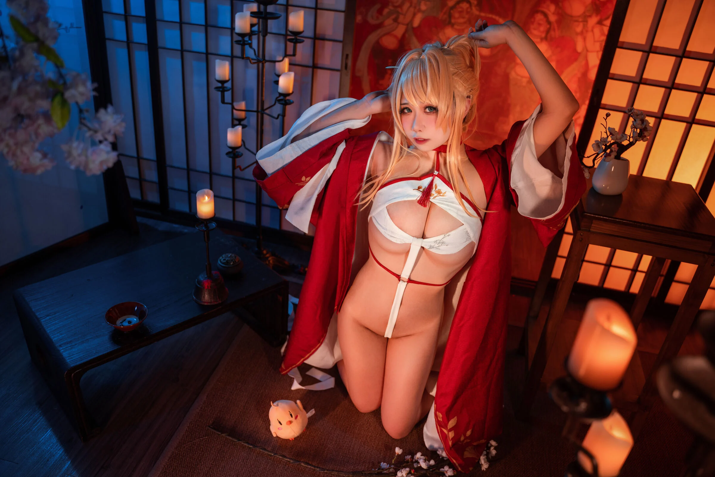 Đọc truyện hentai Tuyển tập Albums siêu phẩm Cosplay - Chap 618 - Sadako Peach - Azur Lane New Year Glory