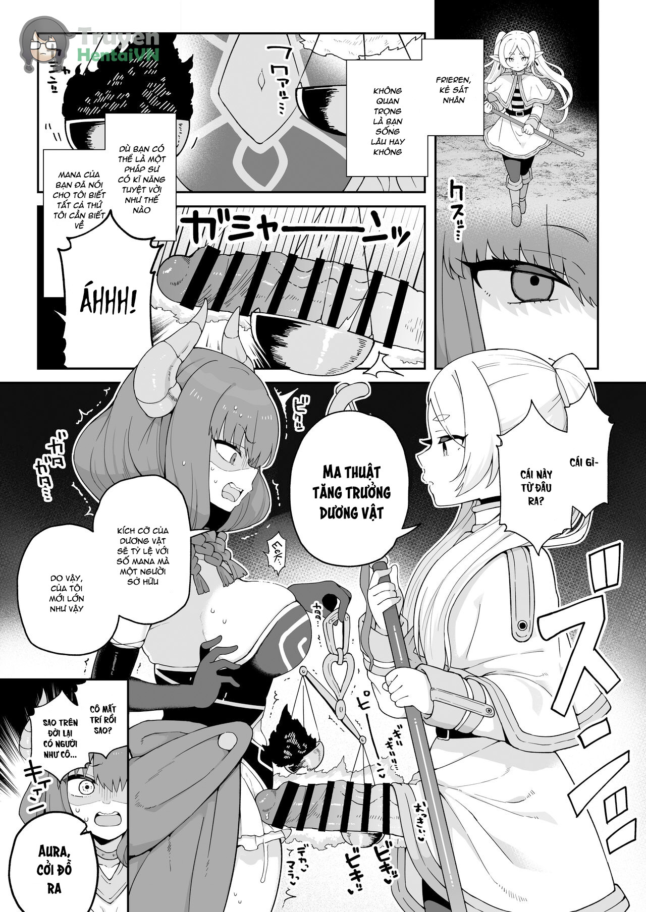 Đọc truyện hentai Magic That Grows A Giant Dick (Sousou no Frieren) - oneshot