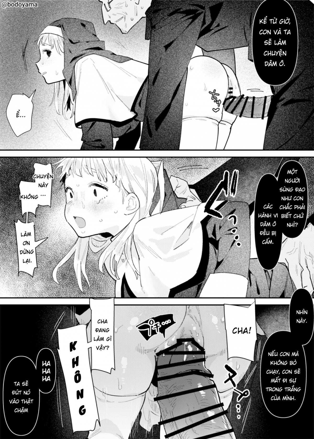 Đọc truyện hentai Một nữ tu bị một linh mục độc ác buộc phải tà dâm Oneshot
