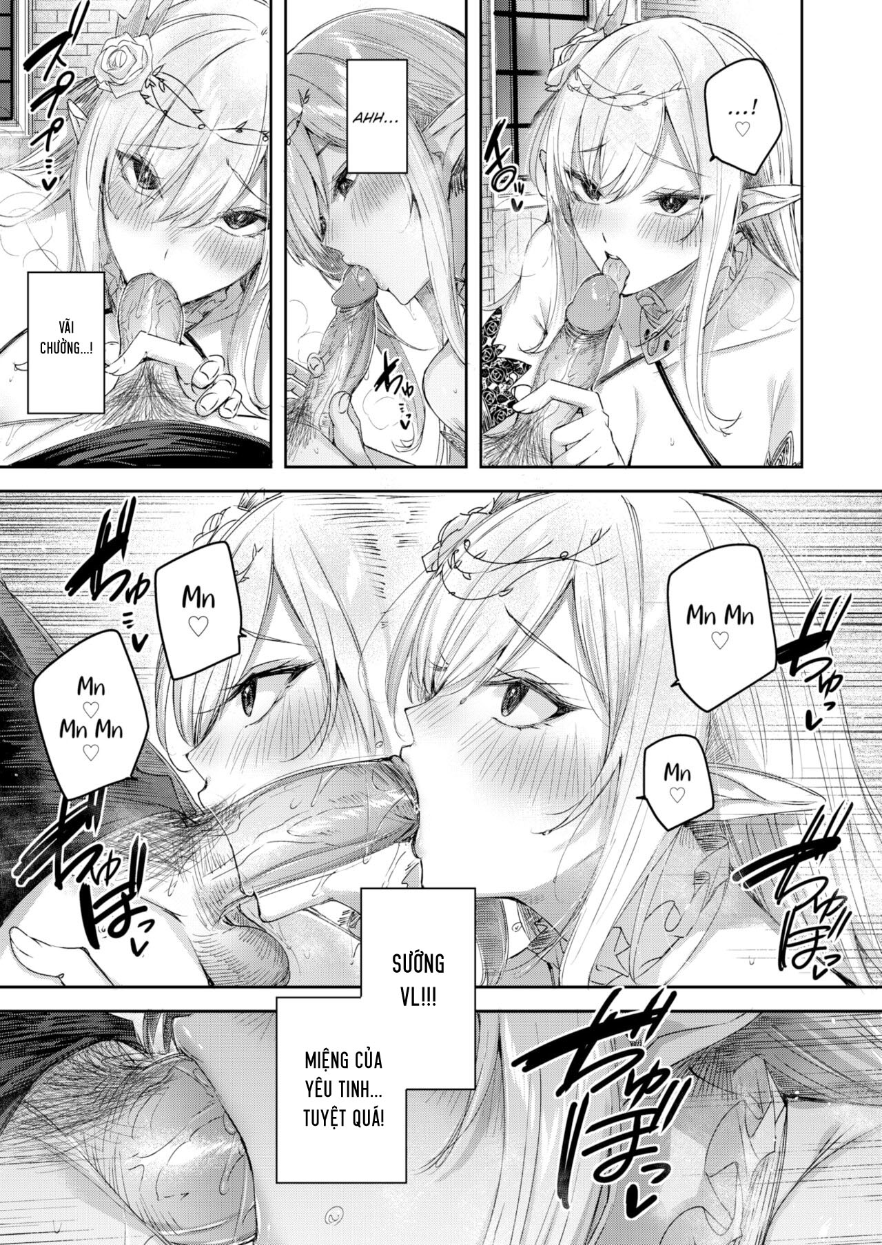 Đọc truyện hentai Anh chàng thợ săn và cô yêu tinh may mắn - Chap 2