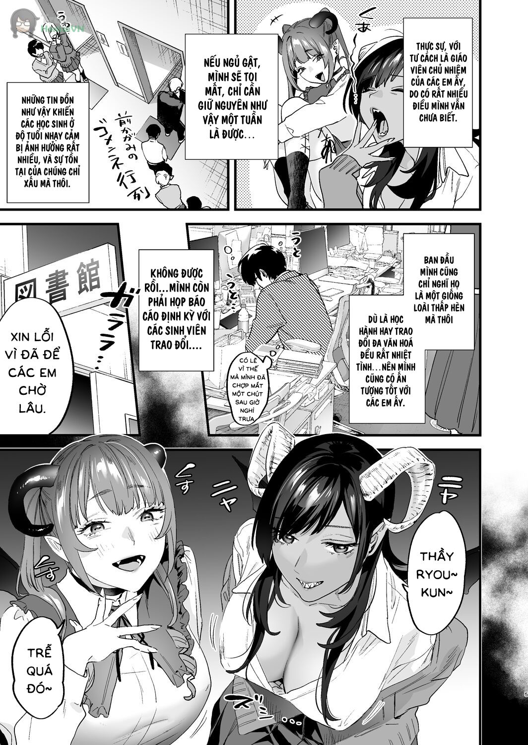 Đọc truyện hentai Koukan Ryuugakusei -Succubus-tachi to Boku - Oneshot