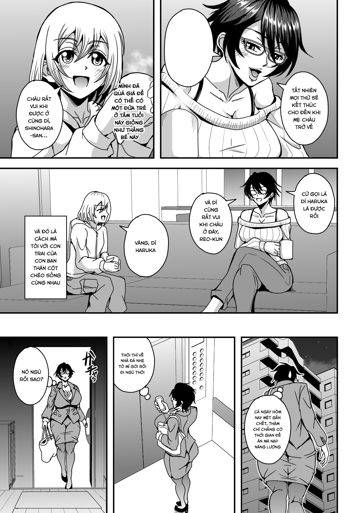 Đọc truyện hentai Alofou độc thân và mối quan hệ với con trai của bạn cô - Chap 1