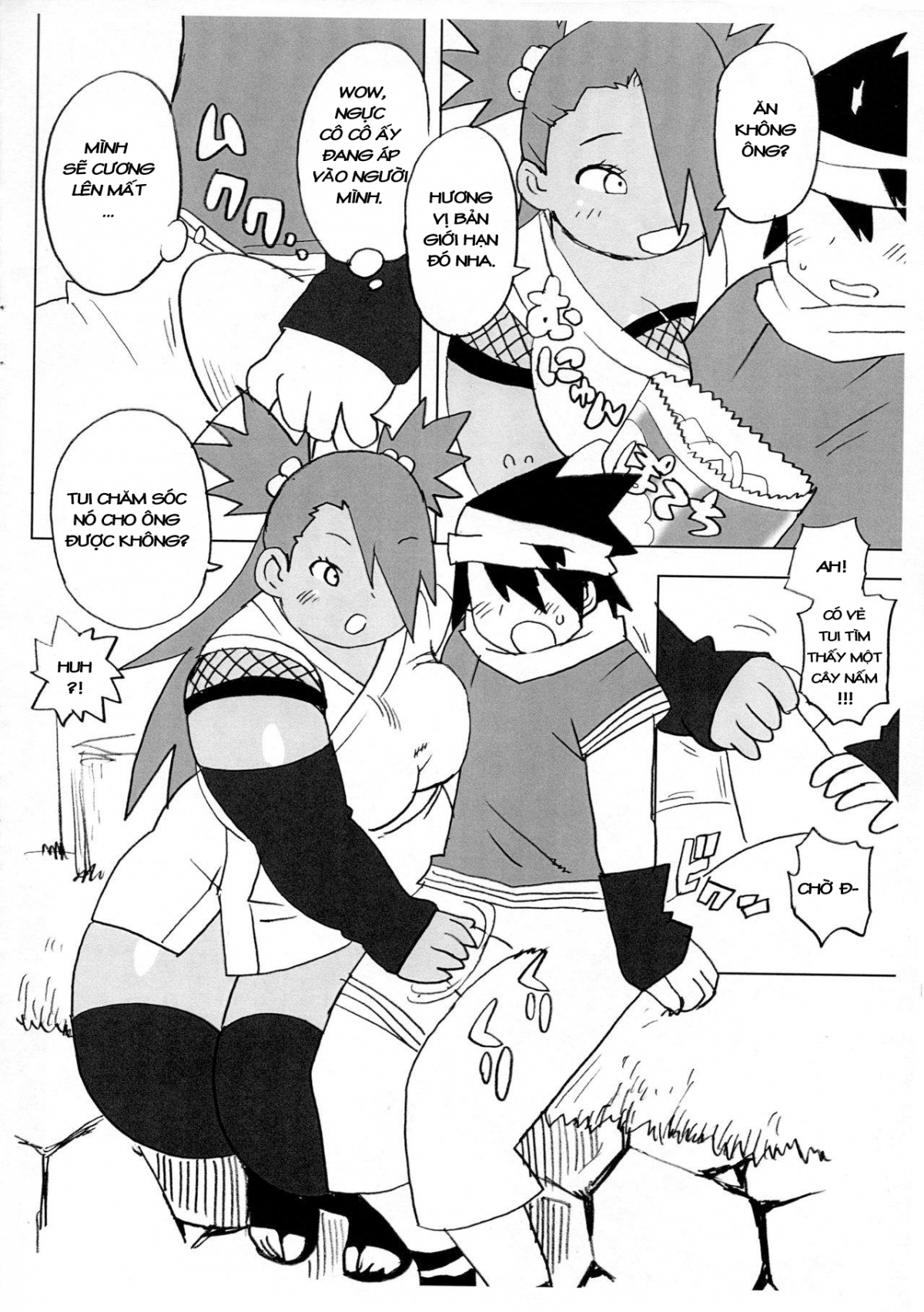 Đọc truyện hentai Akimichi Chocho Tadaima Kunoichi Shugyochu (Boruto) - Chap 1