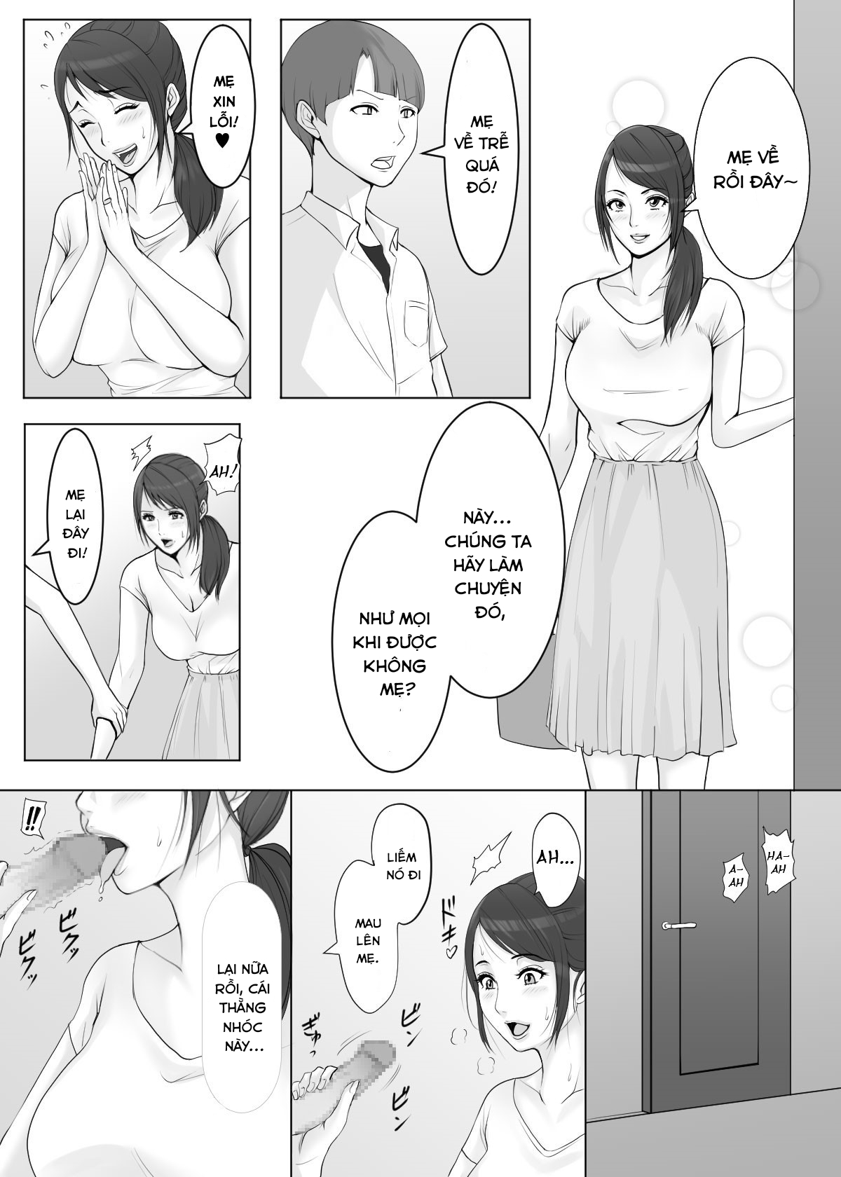 Đọc truyện hentai Miệng mẹ sẽ làm cho thằng bé của con cảm thấy sướng - Oneshot