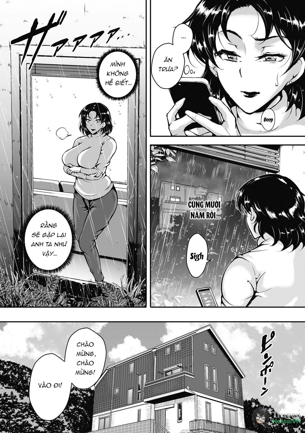 Đọc truyện hentai Akaneiro ni Modaeru Hitozuma - Wife Writhing in Madder - Oneshot