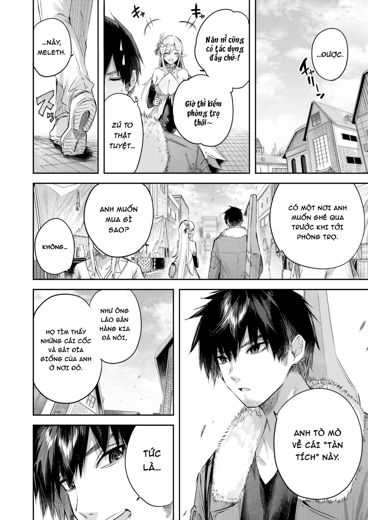 Đọc truyện hentai Anh chàng thợ săn và cô yêu tinh may mắn - Chap 4