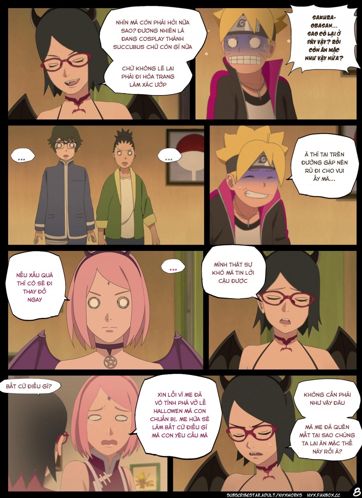 Đọc truyện hentai Đêm của succubus mắt đỏ (Naruto) - Oneshot