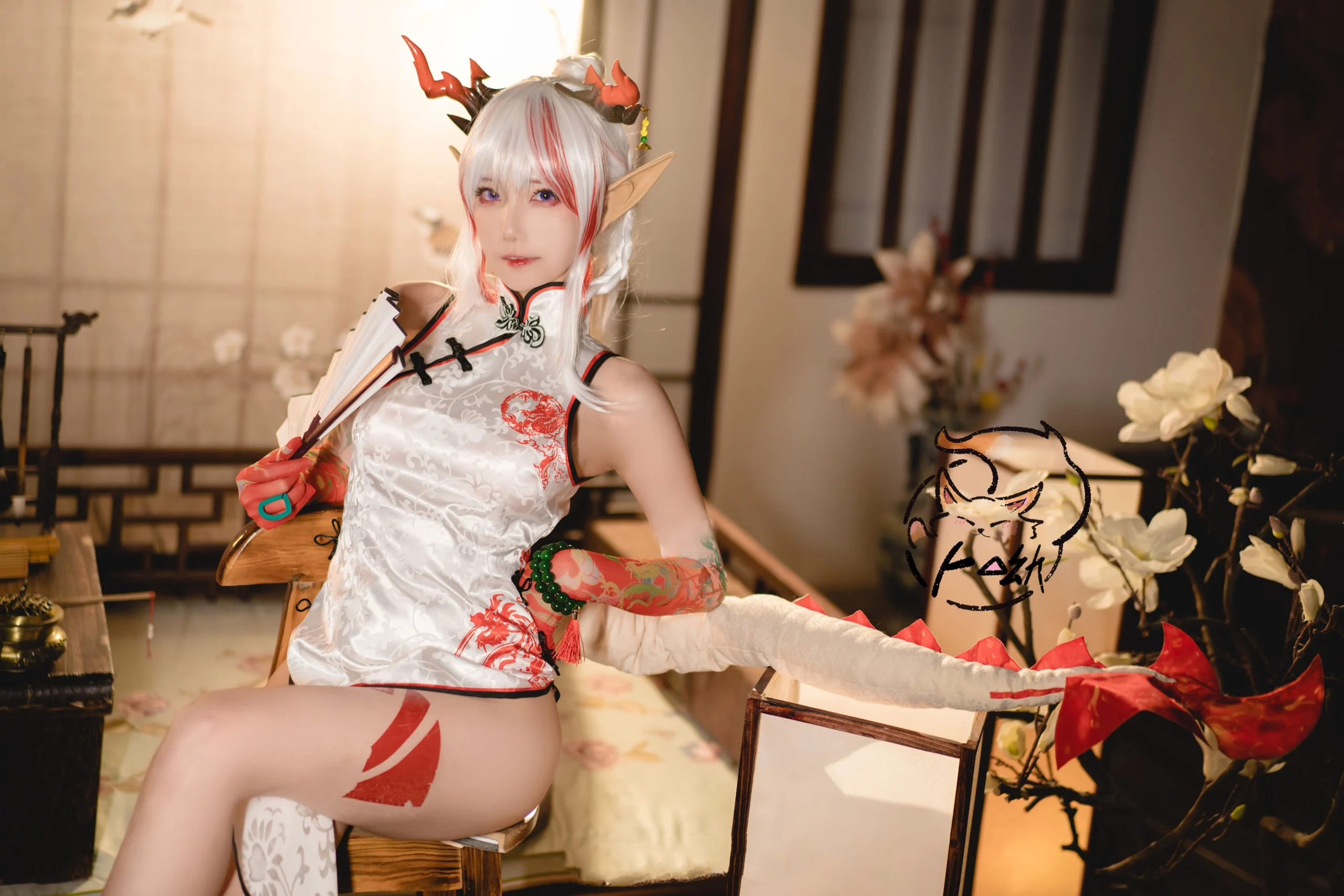 Đọc truyện hentai Tuyển tập Albums siêu phẩm Cosplay - Chap 632 - Bu You Mikon - Cheongsam Happy