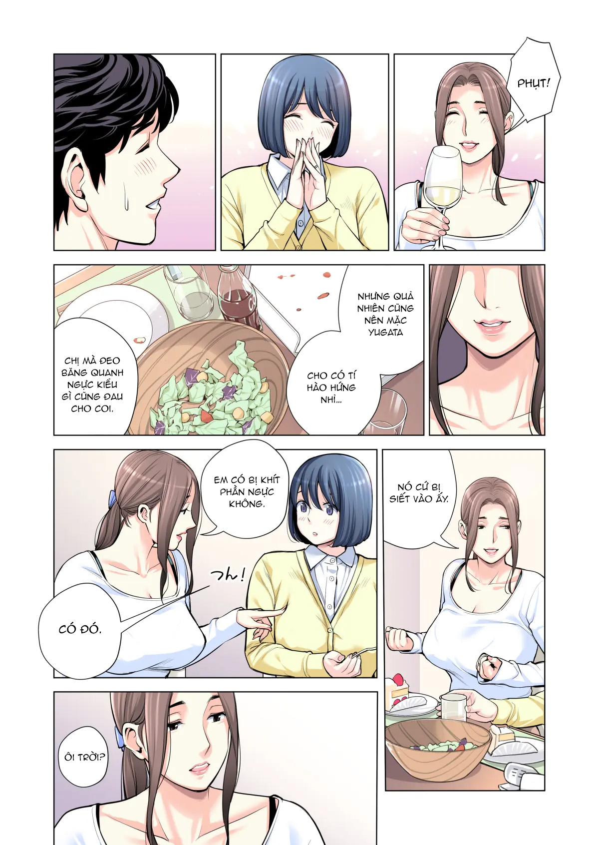 Đọc truyện hentai Bà chị có chồng ở tổ dân phố rất gợi tình 3: Bữa ăn của người có chồng - Oneshot