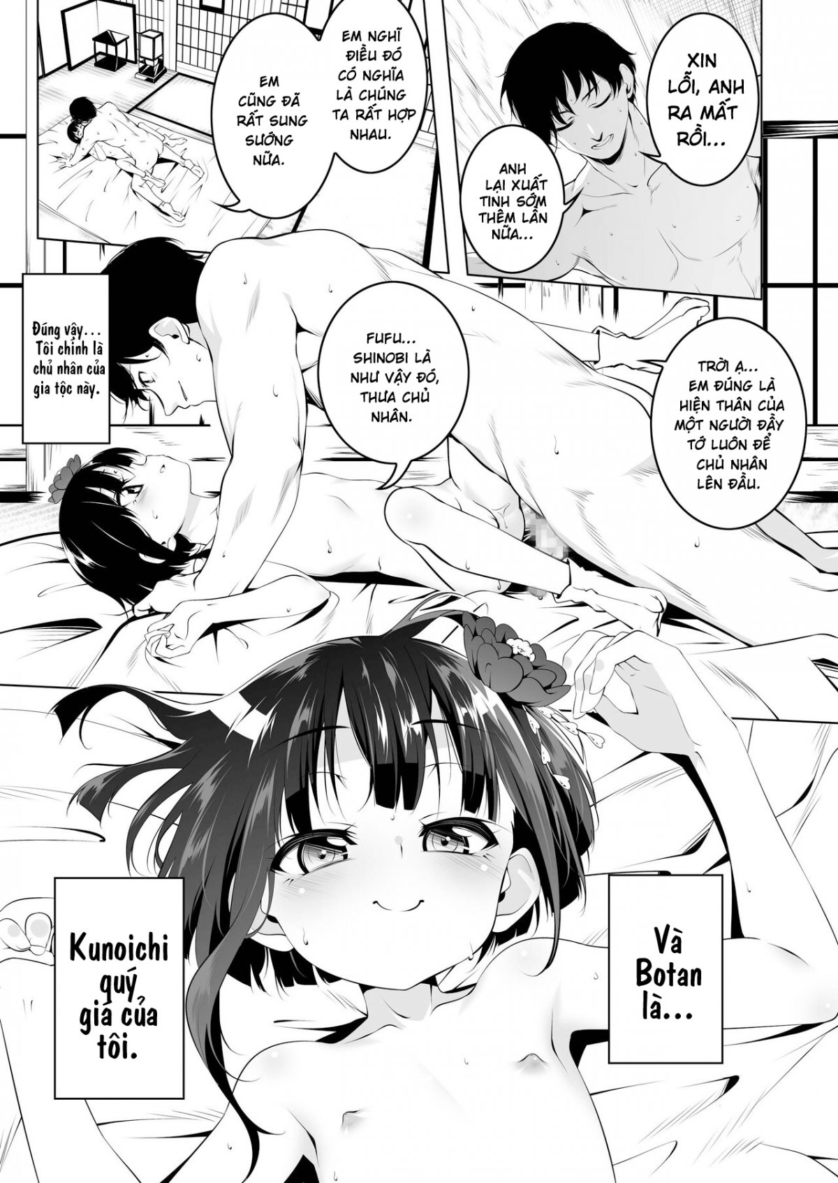 Đọc truyện hentai Koushoku no Chuugi Kunoichi Botan - Oneshot