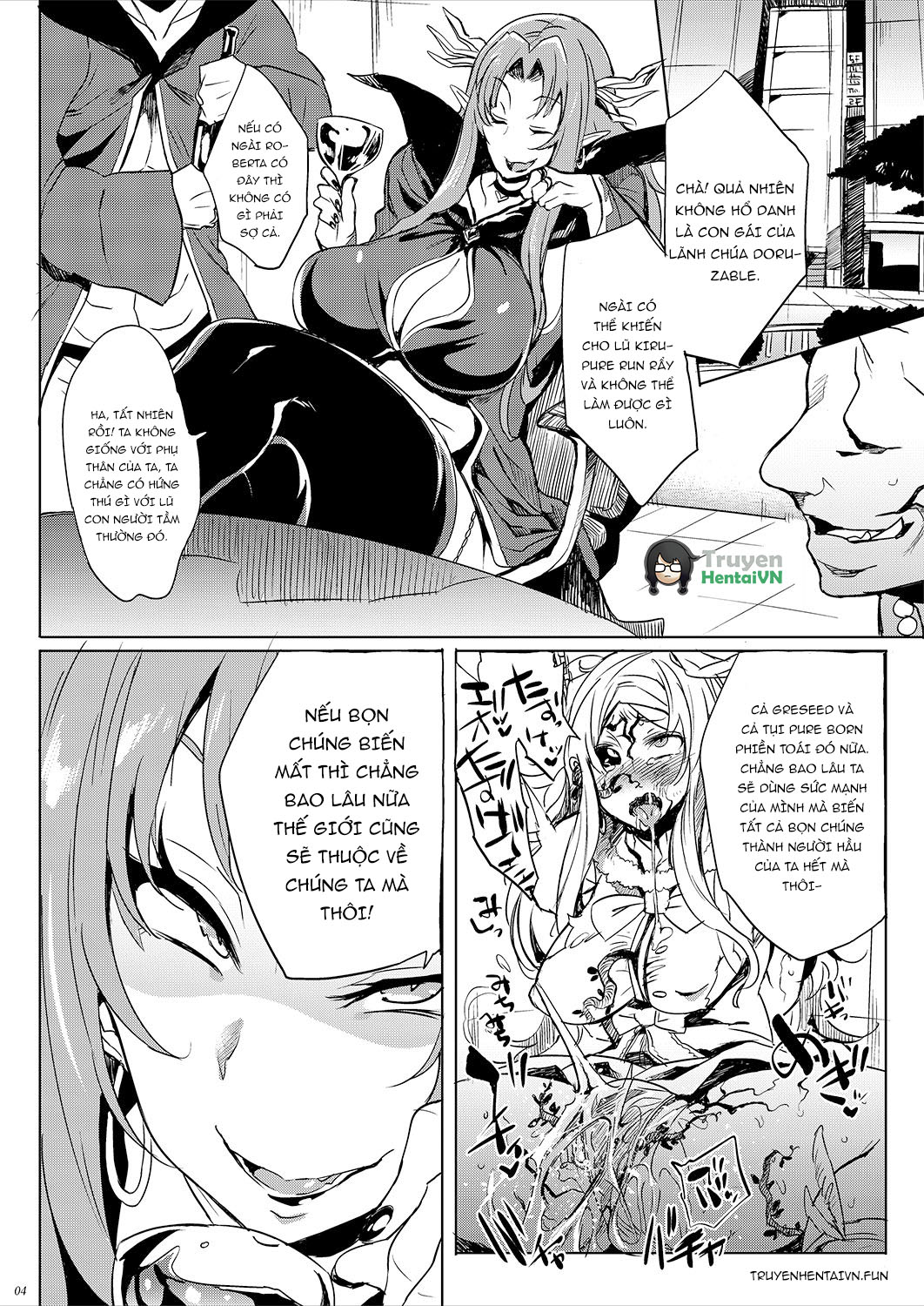 Đọc truyện hentai Sở thích ăn cặc của quái vật 3 đầu oneshot