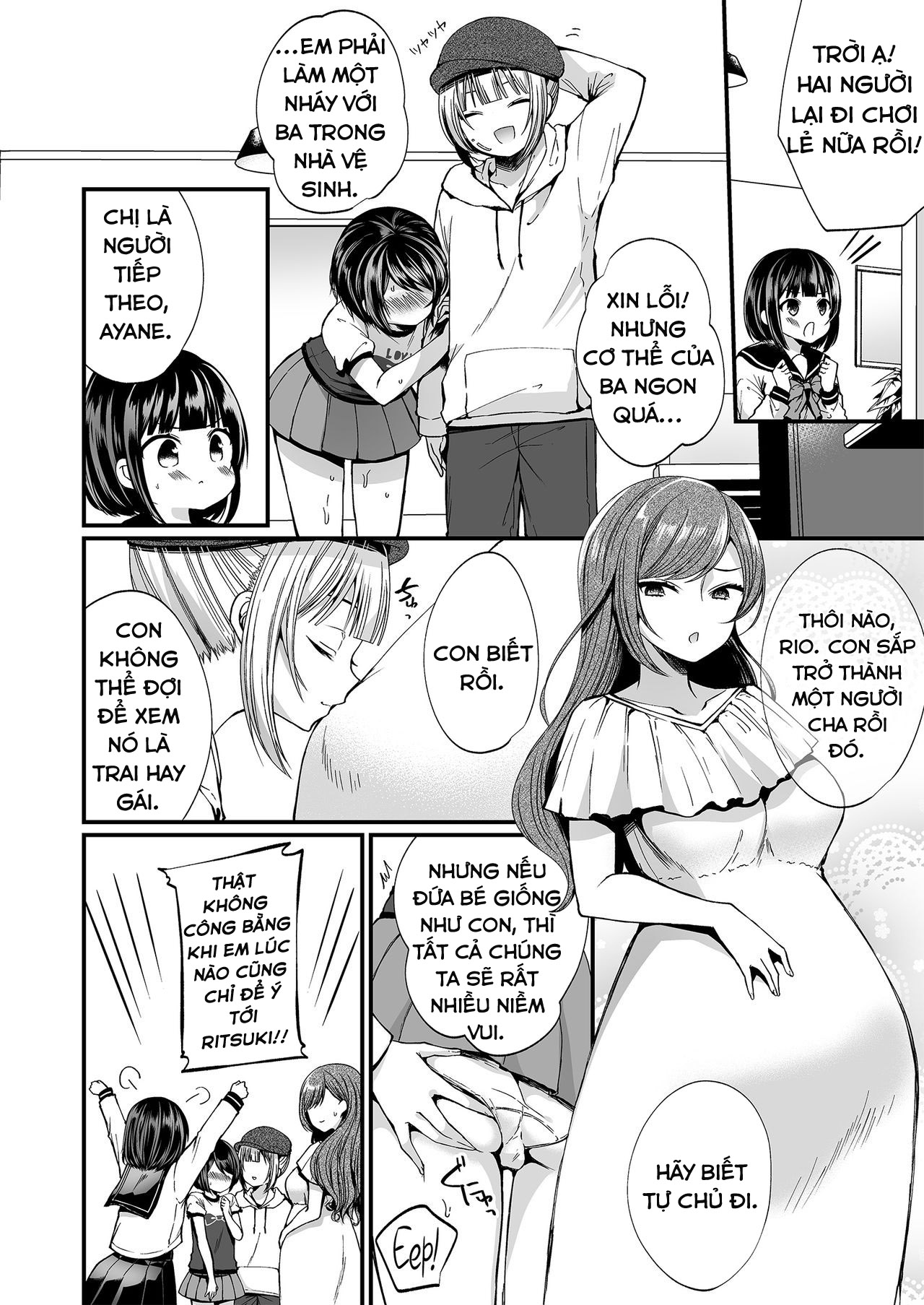 Đọc truyện hentai Hatsujou Futanari Musume to Mesu Ochi Papa - Oneshot