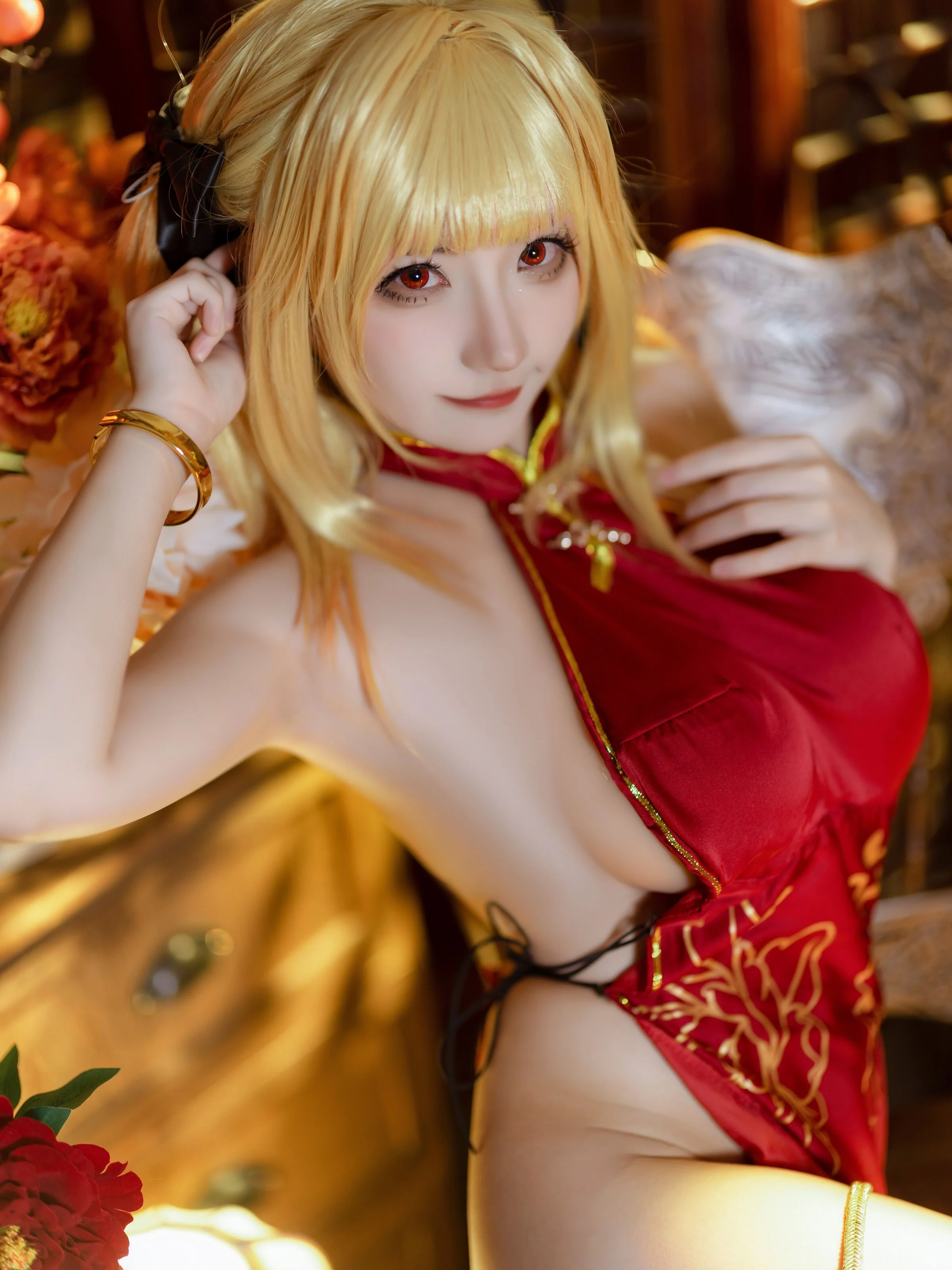 Đọc truyện hentai Tuyển tập Albums siêu phẩm Cosplay - Chap 325 - Meng Ji Lian Feng Nian Stella Cheongsam