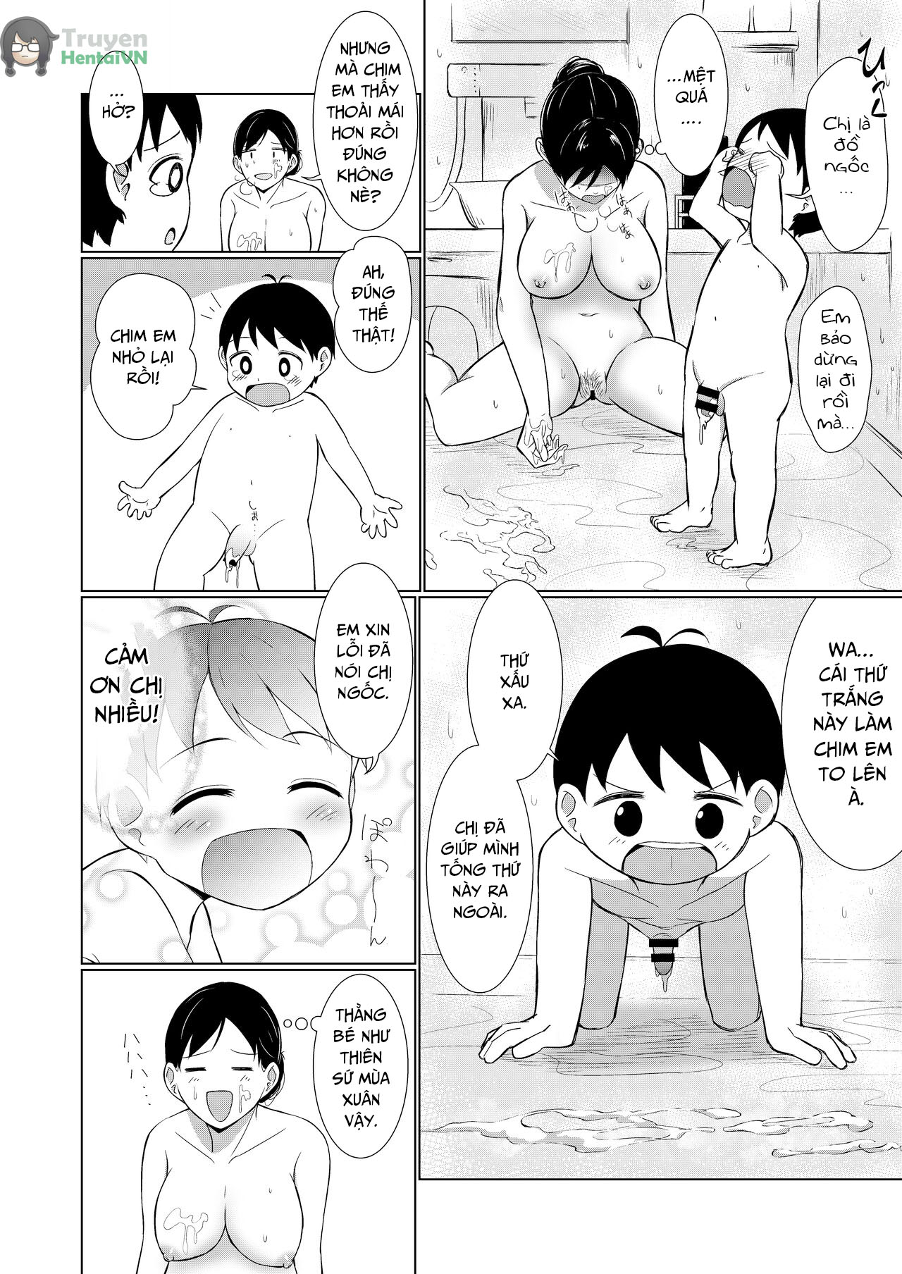 Đọc truyện hentai Chị gái đơn điệu ơi cố lên! Việc chăm sóc cậu  bé khi lần đầu cương cứng thật mệt mỏi - Oneshot