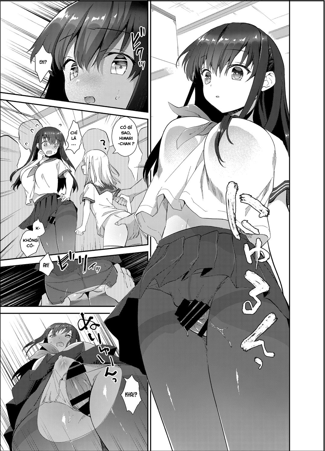 Đọc truyện hentai Chikan no Sonzai Shinai Subarashii Sekai - Oneshot