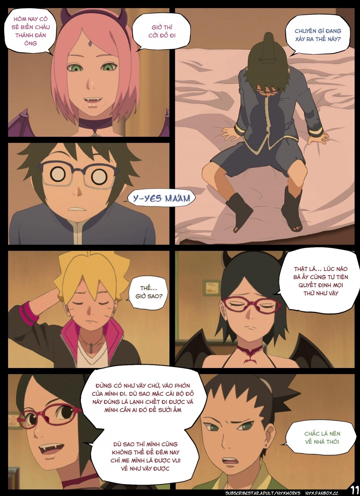 Đọc truyện hentai Đêm của succubus mắt đỏ (Naruto) - Oneshot