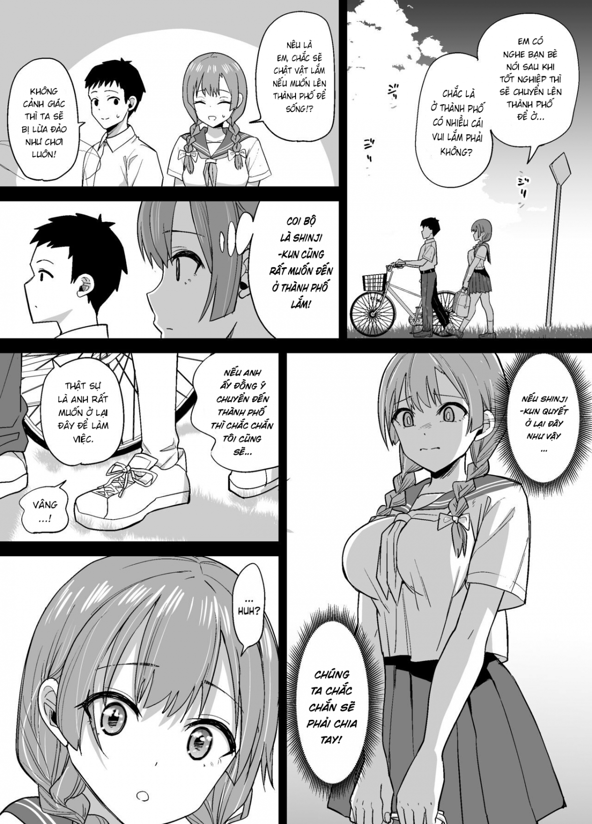 Đọc truyện hentai Inaka de wa Kawaii Kanojo wo Furyou no Senpai ni Netorare - Oneshot