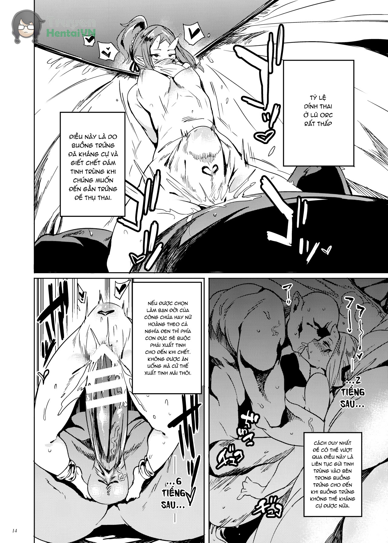 Đọc truyện hentai Orc no Ohime-sama wa Ranshi ga Tsuyosugiru - Oneshot
