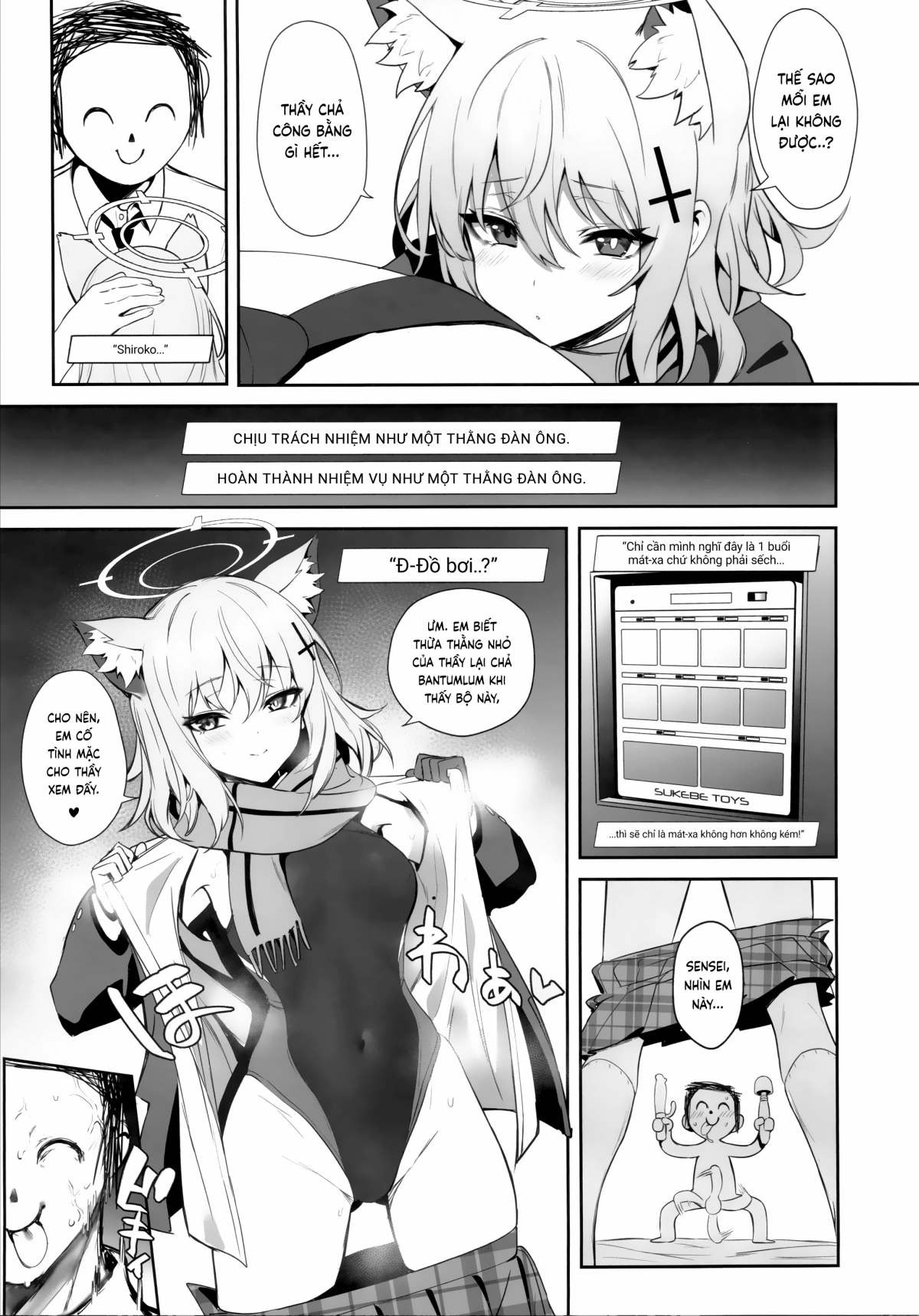 Đọc truyện hentai Bị Shiroko siuuuu hứng tình ép vào khách sạn tình yêu - Oneshot