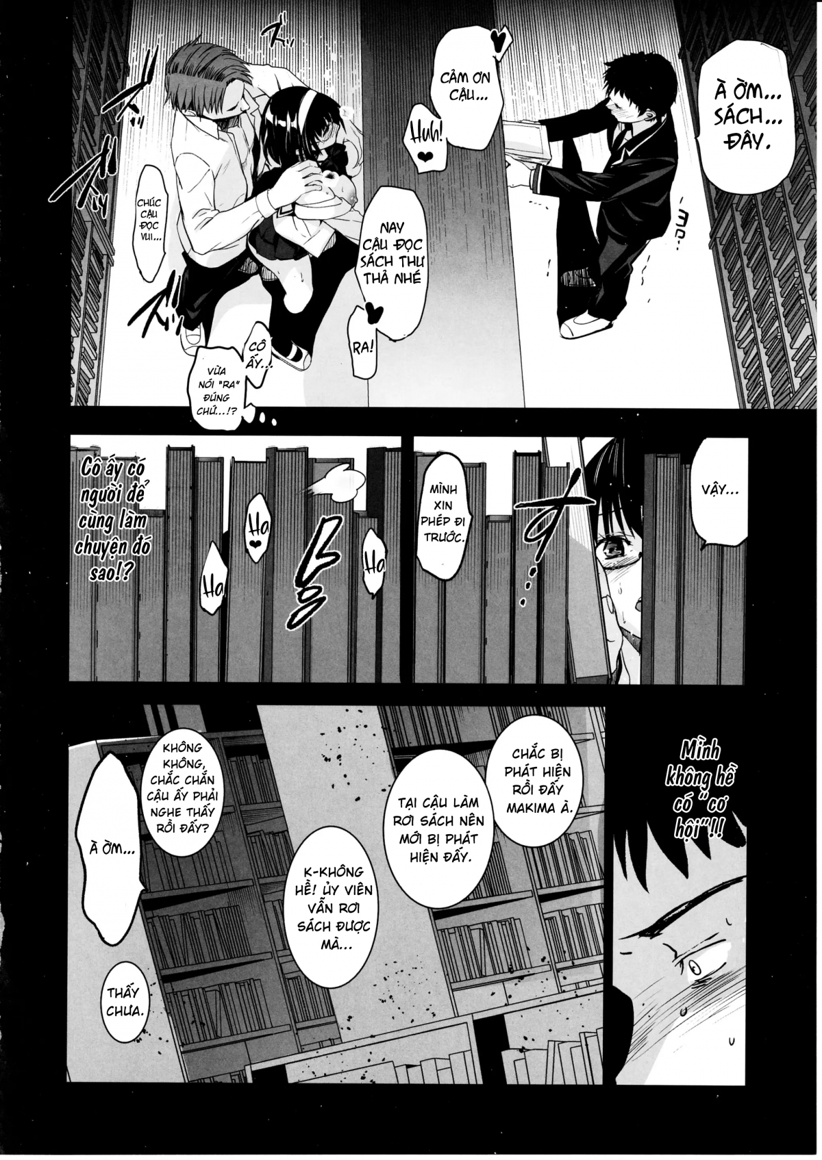 Đọc truyện hentai Makima-san wa Toshoshitsu no Yousei - Oneshot