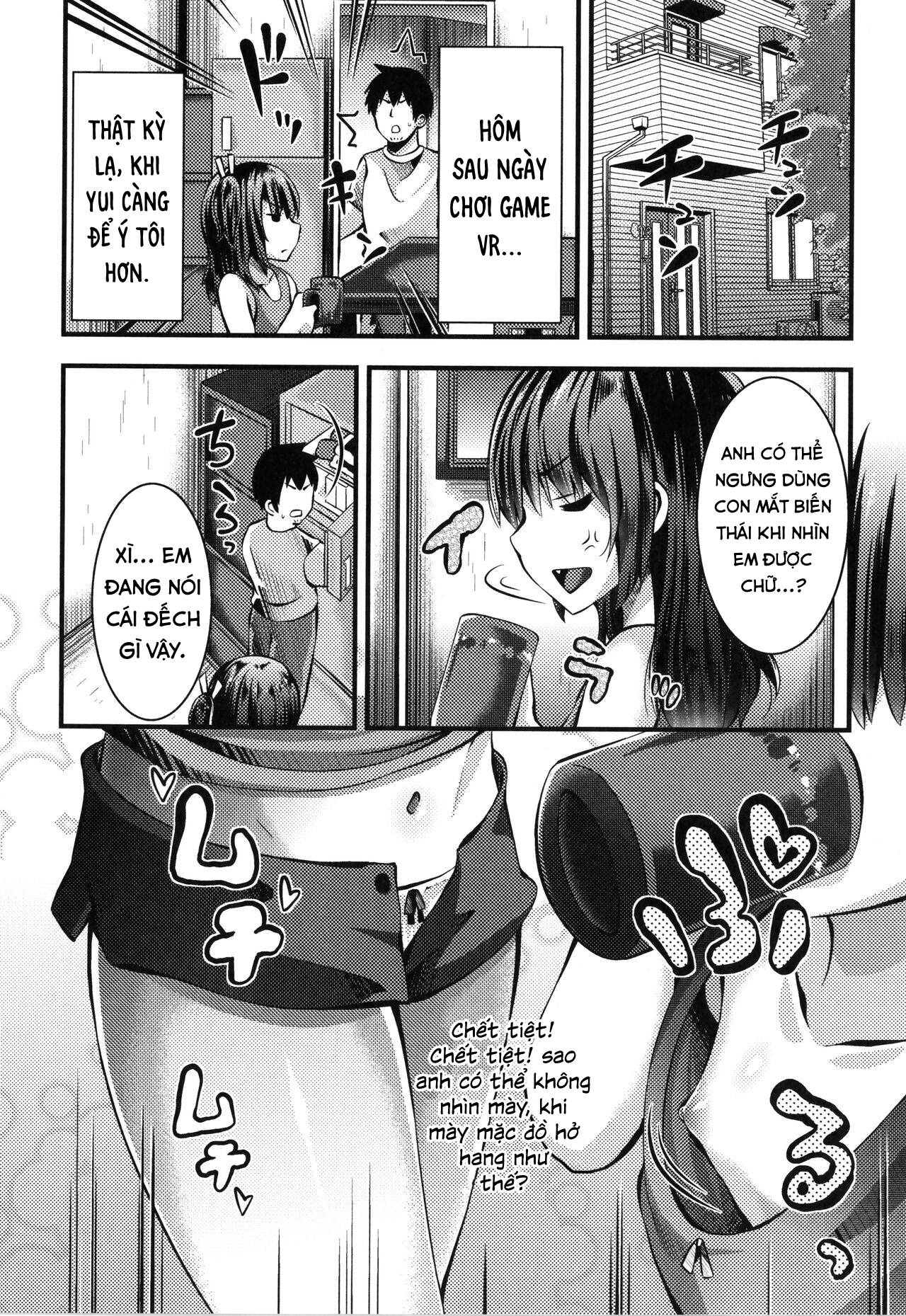 Đọc truyện hentai Em gái trong VR của tôi biến thành em gái thật. - Oneshot
