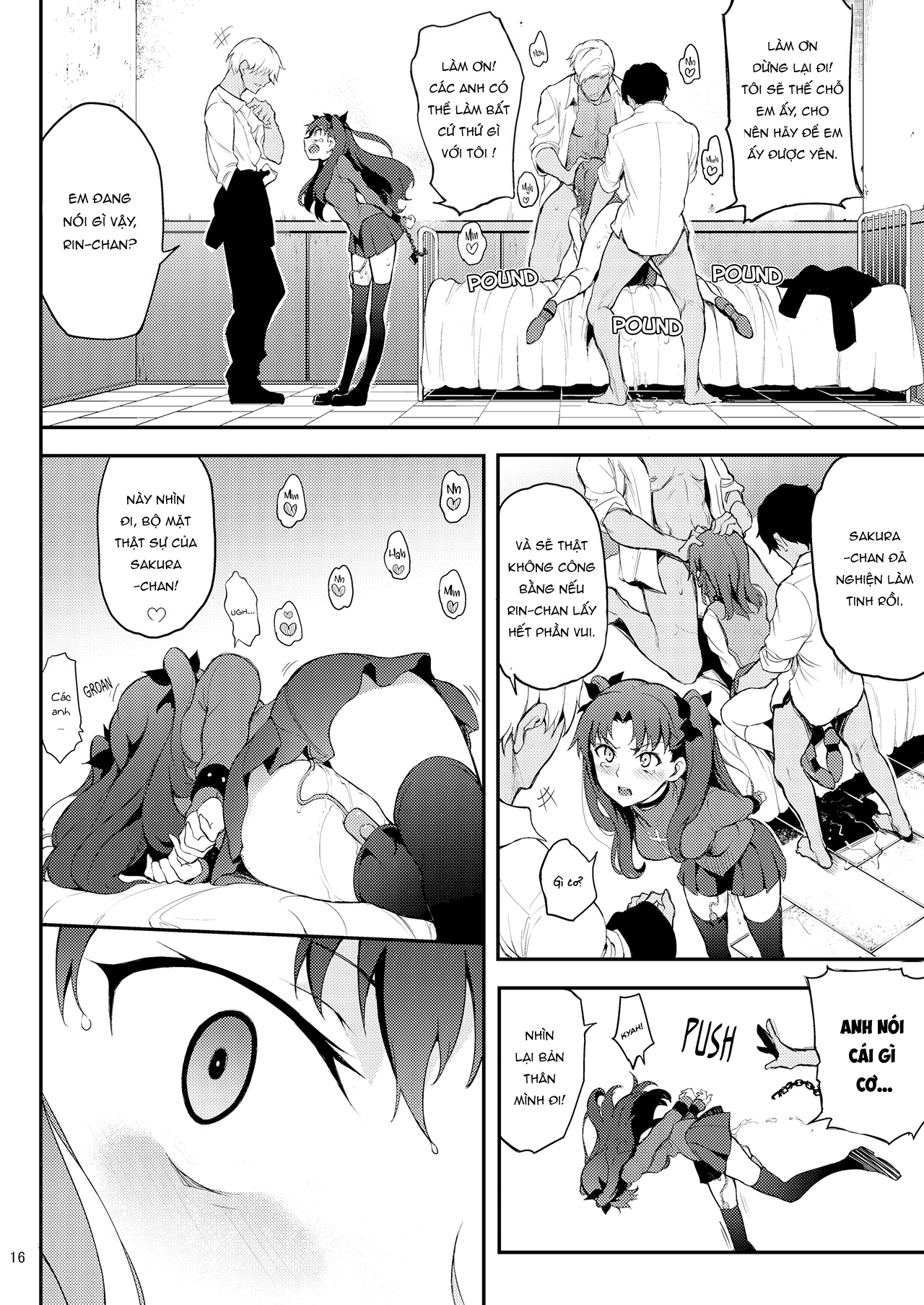 Đọc truyện hentai Chị em nhà Tohsaka sa ngã - Bản không che