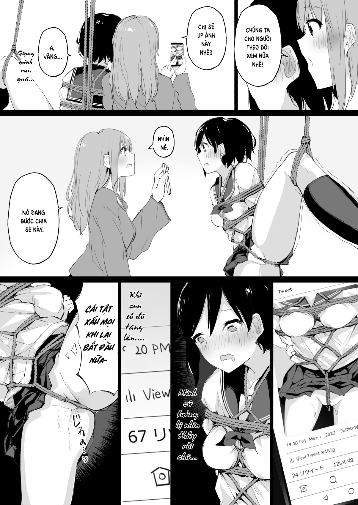 Đọc truyện hentai Do M Uraaka Joshi ga Kousoku Yuri Ecchi de Onna Doushi no Yosa o Oshiekomarechau Hon - Oneshot 1.1